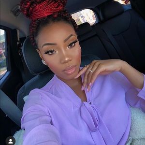 Lavender Chiffon Blouse